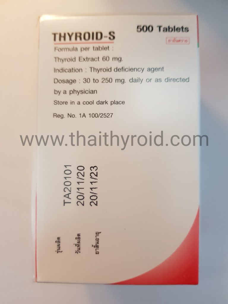 THYROIDS thyroid extract 500 Tablets (New Bottle)(Factory Sealed